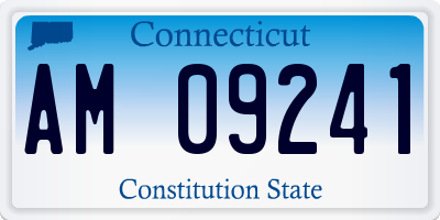 CT license plate AM09241