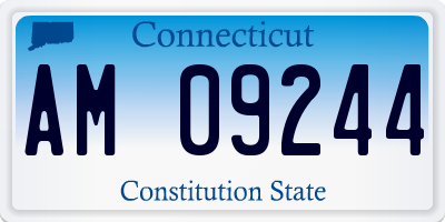 CT license plate AM09244