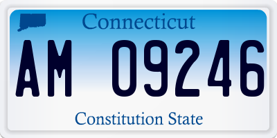 CT license plate AM09246