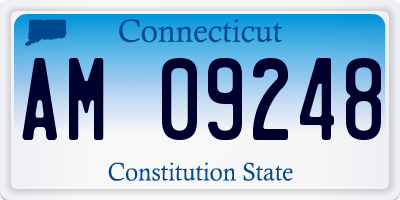 CT license plate AM09248