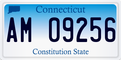 CT license plate AM09256