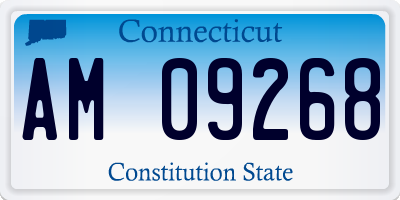 CT license plate AM09268