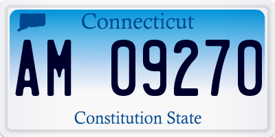 CT license plate AM09270