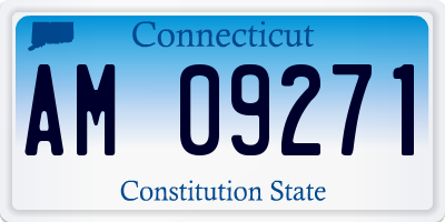 CT license plate AM09271