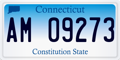 CT license plate AM09273
