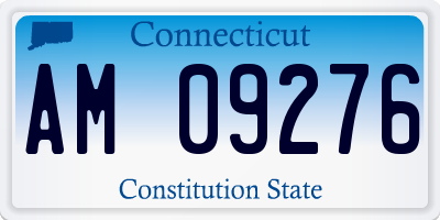 CT license plate AM09276