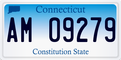 CT license plate AM09279