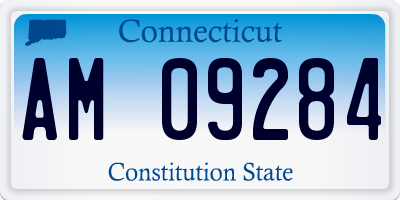 CT license plate AM09284