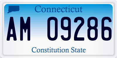 CT license plate AM09286