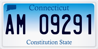 CT license plate AM09291