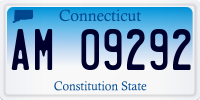 CT license plate AM09292