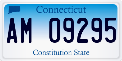 CT license plate AM09295