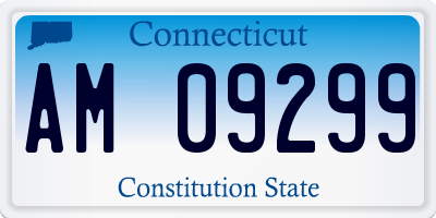 CT license plate AM09299