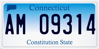 CT license plate AM09314