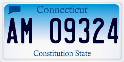 CT license plate AM09324