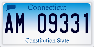 CT license plate AM09331