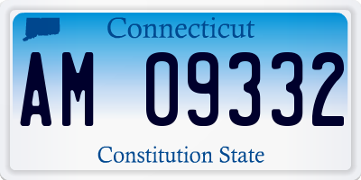 CT license plate AM09332