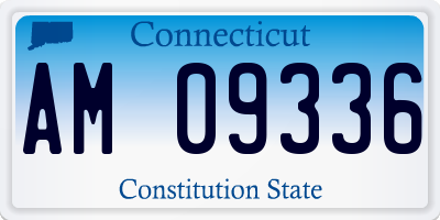 CT license plate AM09336