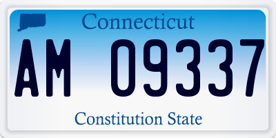 CT license plate AM09337