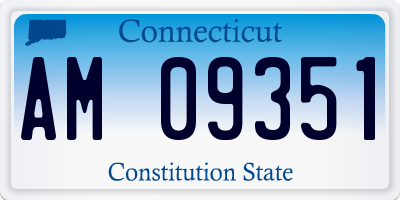 CT license plate AM09351