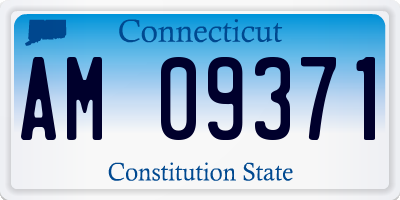 CT license plate AM09371