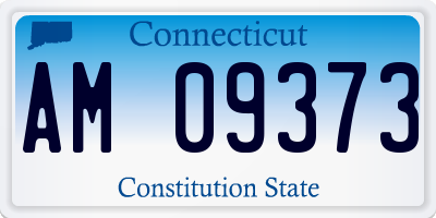CT license plate AM09373