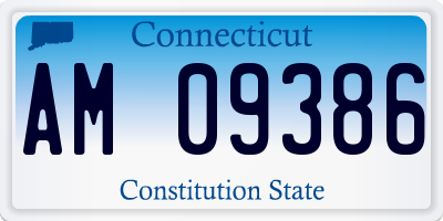 CT license plate AM09386