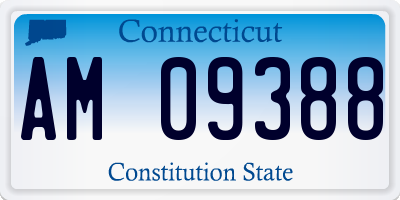 CT license plate AM09388