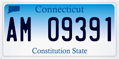 CT license plate AM09391