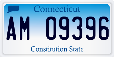 CT license plate AM09396