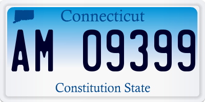 CT license plate AM09399