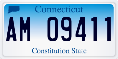 CT license plate AM09411
