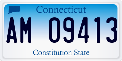 CT license plate AM09413