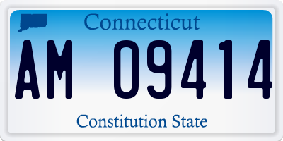 CT license plate AM09414