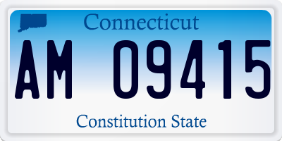 CT license plate AM09415