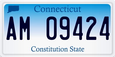 CT license plate AM09424