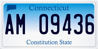 CT license plate AM09436