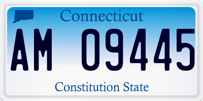 CT license plate AM09445