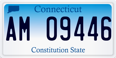 CT license plate AM09446