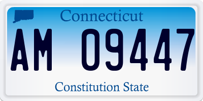 CT license plate AM09447
