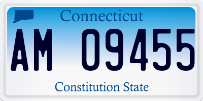CT license plate AM09455