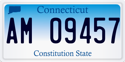 CT license plate AM09457