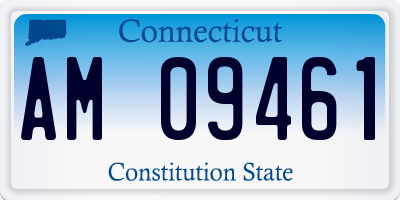 CT license plate AM09461
