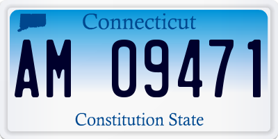 CT license plate AM09471