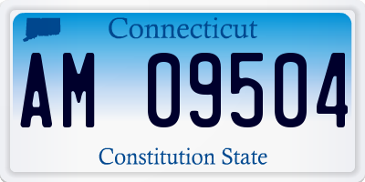 CT license plate AM09504