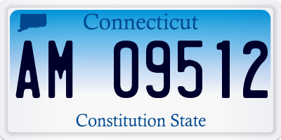CT license plate AM09512