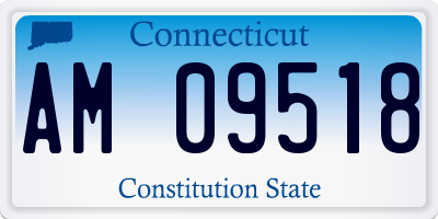 CT license plate AM09518