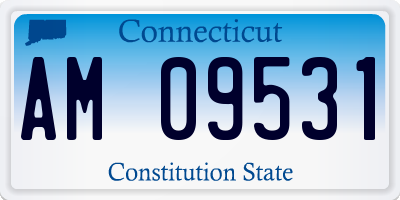 CT license plate AM09531
