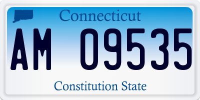 CT license plate AM09535