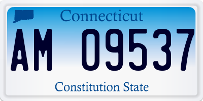 CT license plate AM09537
